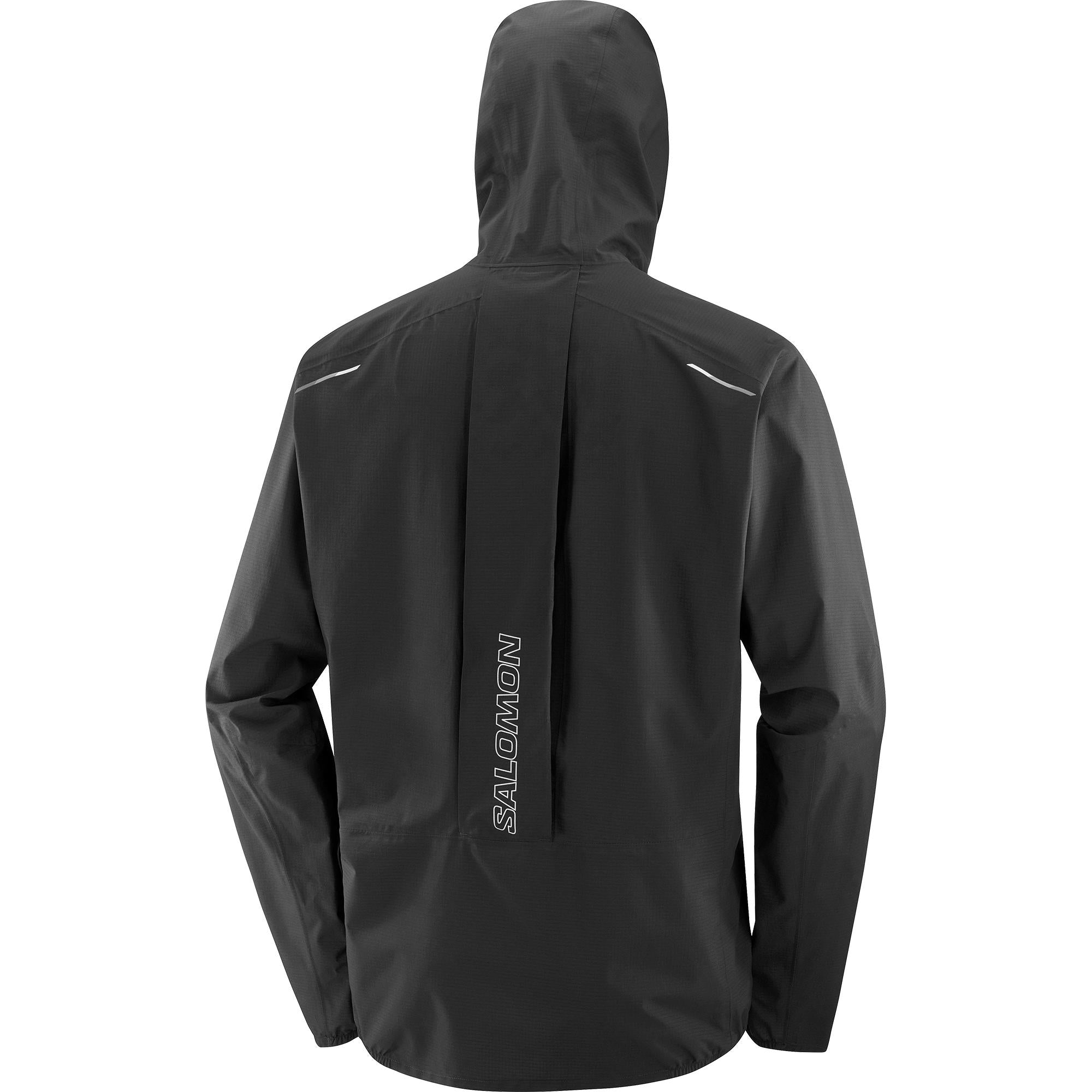 SALOMON BONATTI TRAIL シェルジャケット　マウンテンパーカー Men's Bonatti Trail Jacket (Deep Black) — TC Running Co
