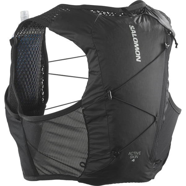 SALOMON ACT SKIN 4 NO FLASKS ブラック Active Skin 4 Set (Black/Metal) — TC Running Co