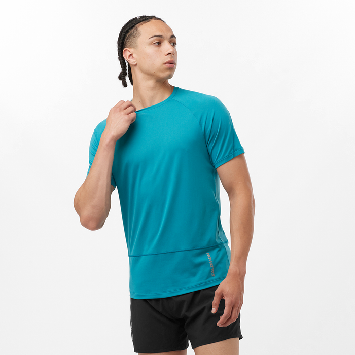 Men's Cross Run Short Sleeve T-Shirt (Tahitian Tide)