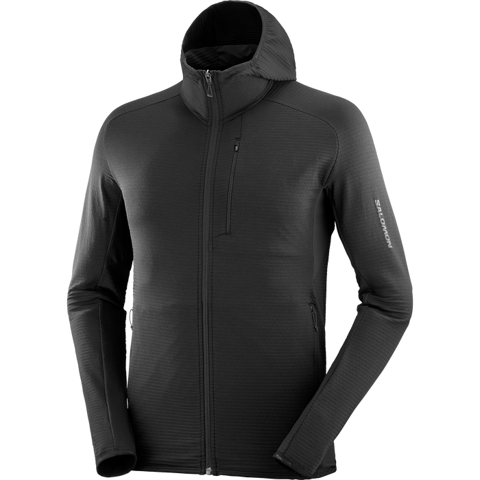 Men's Essential Lightwarm Hoodie (Deep Black)