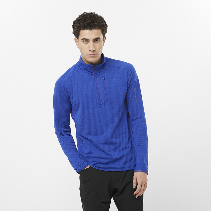 Men's Essential Lightwarm Half-Zip (Surf the Web)