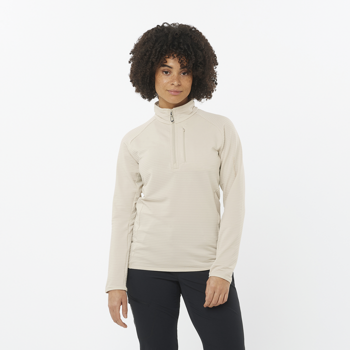 Women's Essential Lightwarm Half-Zip (Rainy Day)