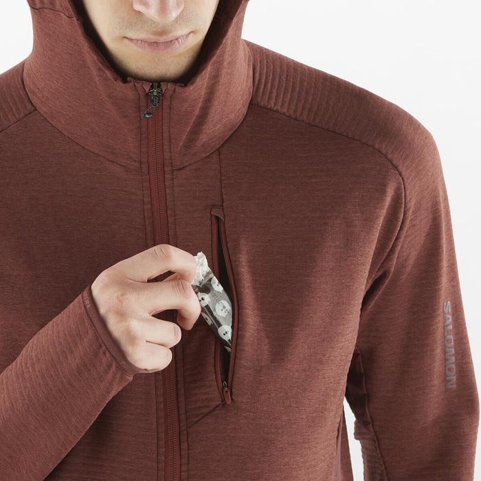 Men's Essential Lightwarm Hoodie (Rum Raisin)