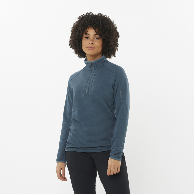 Women's Essential Lightwarm Half-Zip (Midnight Navy)