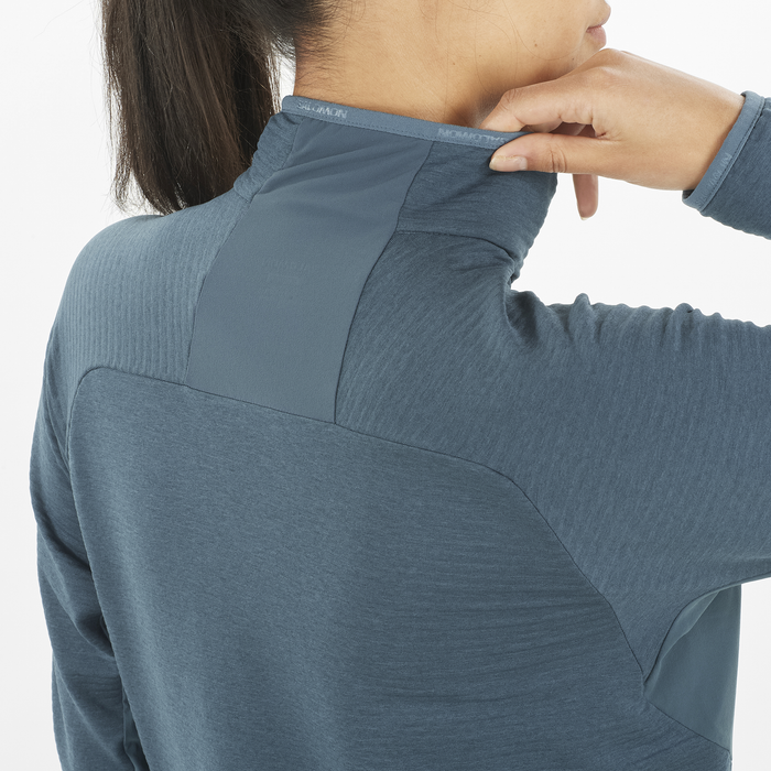 Women's Essential Lightwarm Half-Zip (Midnight Navy)