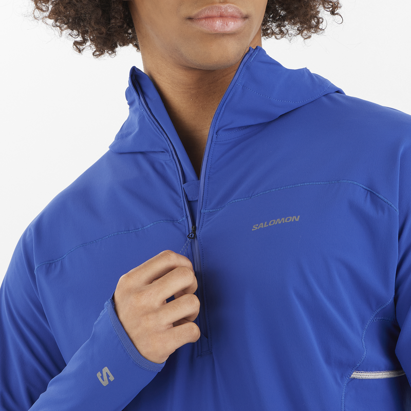 Men's Sense Aero Hybrid Half-Zip (Surf the Web) — TC Running Co Men's Sense Aero Hybrid Half-Zip (Surf the Web) — TC Running Co