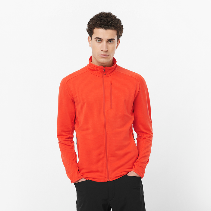 Men's Essential Lightwarm Full-Zip (Cherry Tomato)