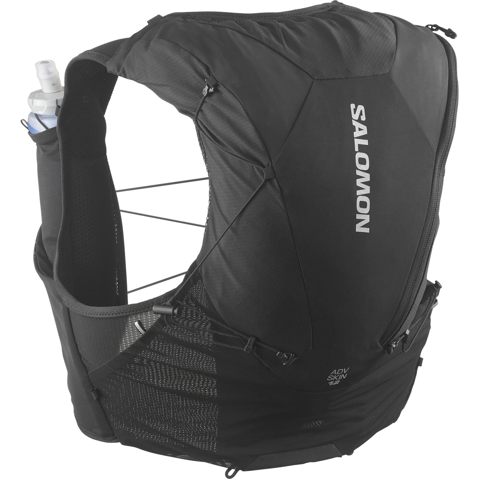 バッグ SALOMON ADV SKIN 12 SET ADV Skin 12 Set (Black) — TC Running Co