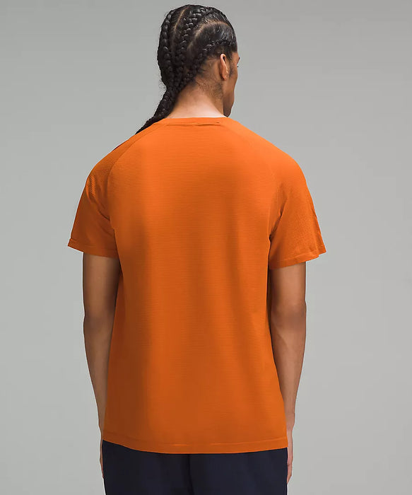 Men's Metal Vent Tech Short Sleeve Shirt (Burnt Orange/Burnt Orange)