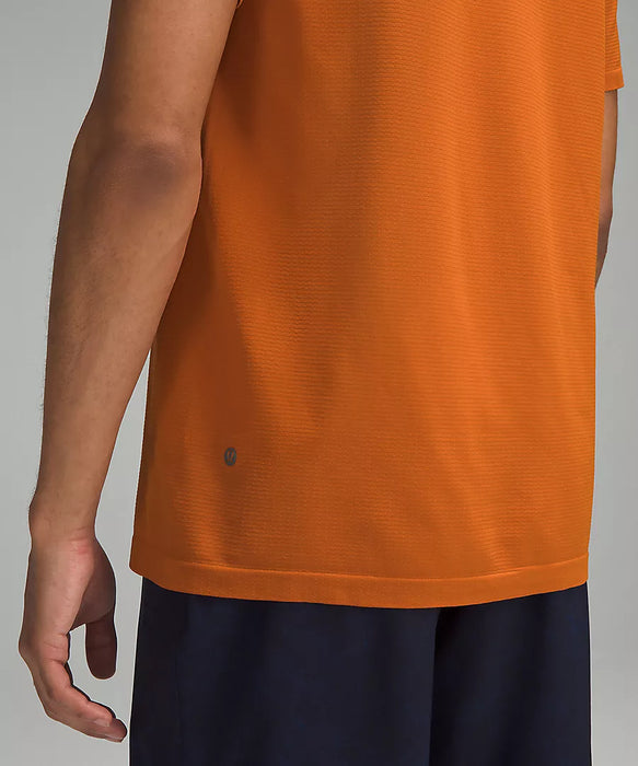 Men's Metal Vent Tech Short Sleeve Shirt (Burnt Orange/Burnt Orange)