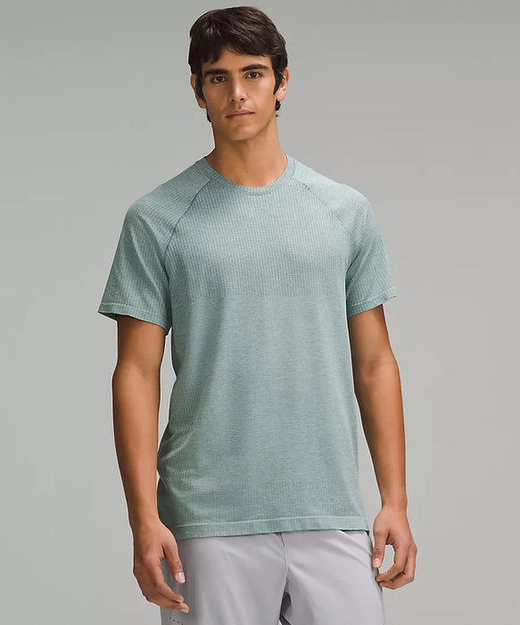 Men's Metal Vent Tech Short Sleeve Shirt (Grey Eucalyptus/Frosted Jade)