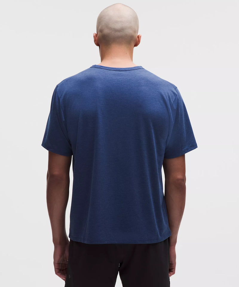 Men's Mile Maker Mesh Short-Sleeve T-Shirt (Heathered Clubhouse Blue)