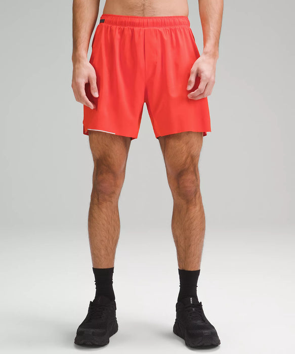 Men's Surge Short 6" Lined (Solar Orange)