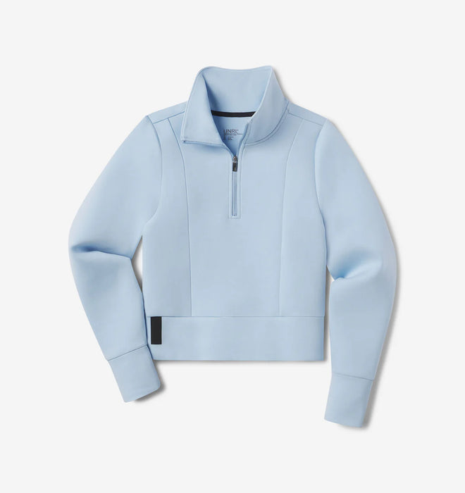 Women's LuxBreak Half-Zip Pullover (Sky Blue)