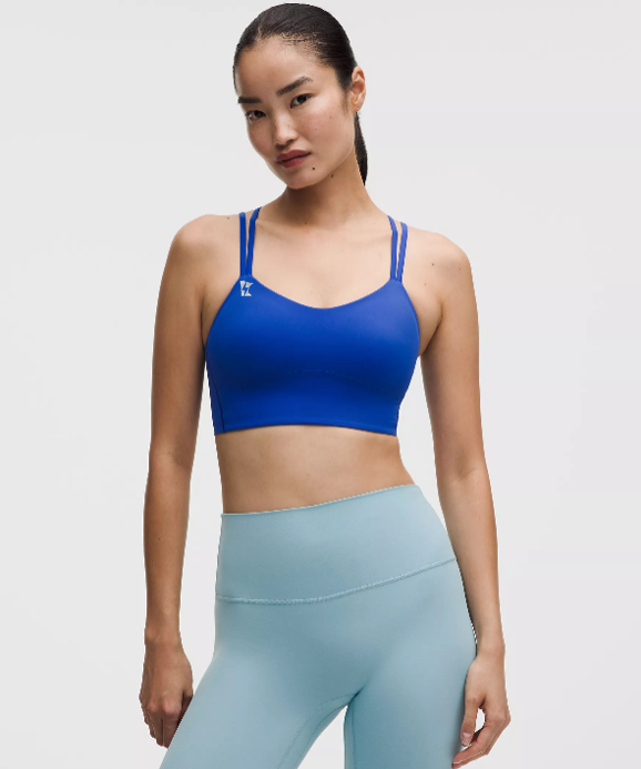 Women's Like a Cloud Longline Bra *Light Support, B/C Cup (Beach Ball Blue)