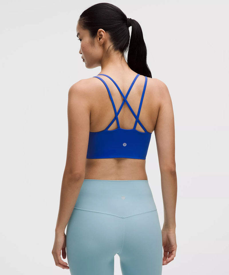 Women's Like a Cloud Longline Bra *Light Support, B/C Cup (Beach Ball Blue)