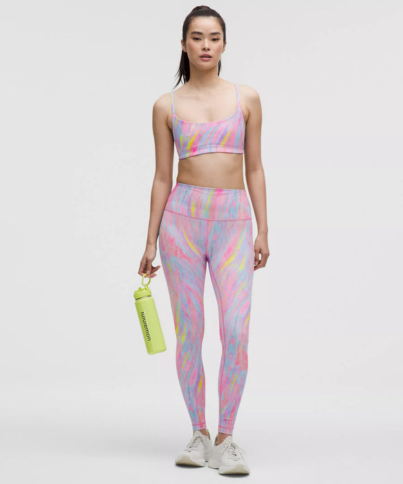 Women's Wunder Train Strappy Racer Bra *Light Support, A/B Cup (Prism Marble Multi)