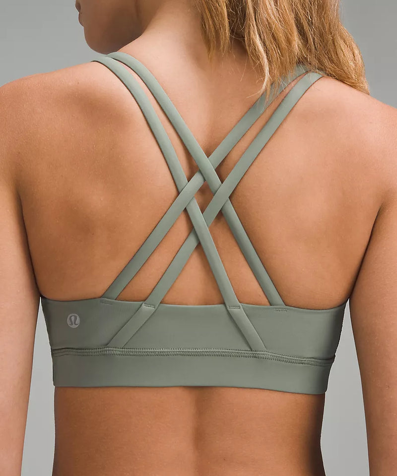Women's Energy Bra Medium Support, B–D Cups (Grey Eucalyptus)