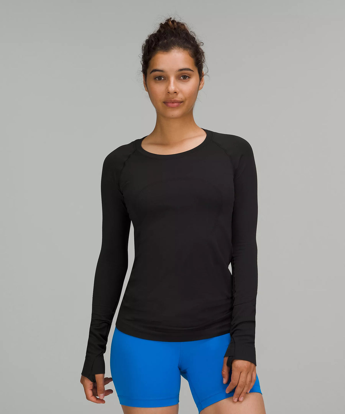 Women's Swiftly Tech Long Sleeve 2.0 (Black/Black) — TC Running Co