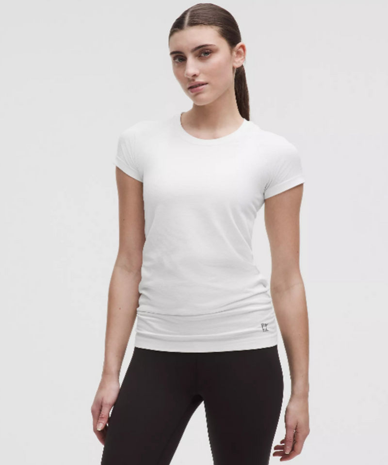 Women's Swiftly Tech Short-Sleeve Shirt 2.0 *Hip Length (White)