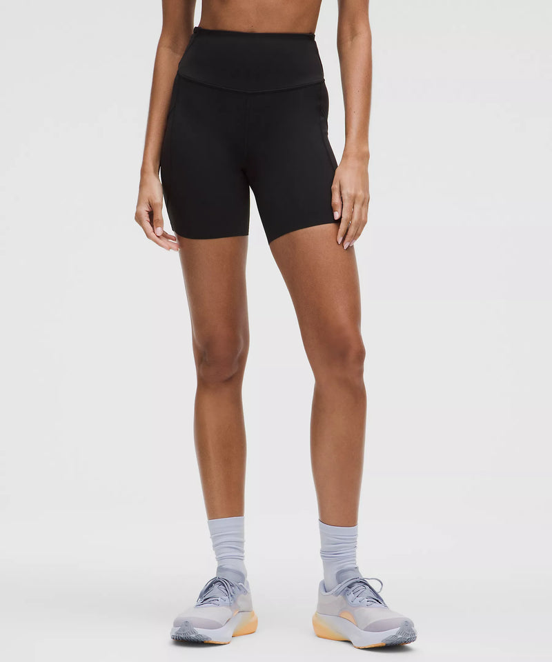 Women's Fast and Free High-Rise Short 6" *5 Pocket (Black)