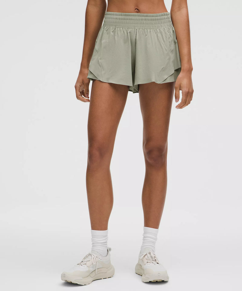 Women's Shake It Out High-Rise Running Short 2.5" (Fog Green)