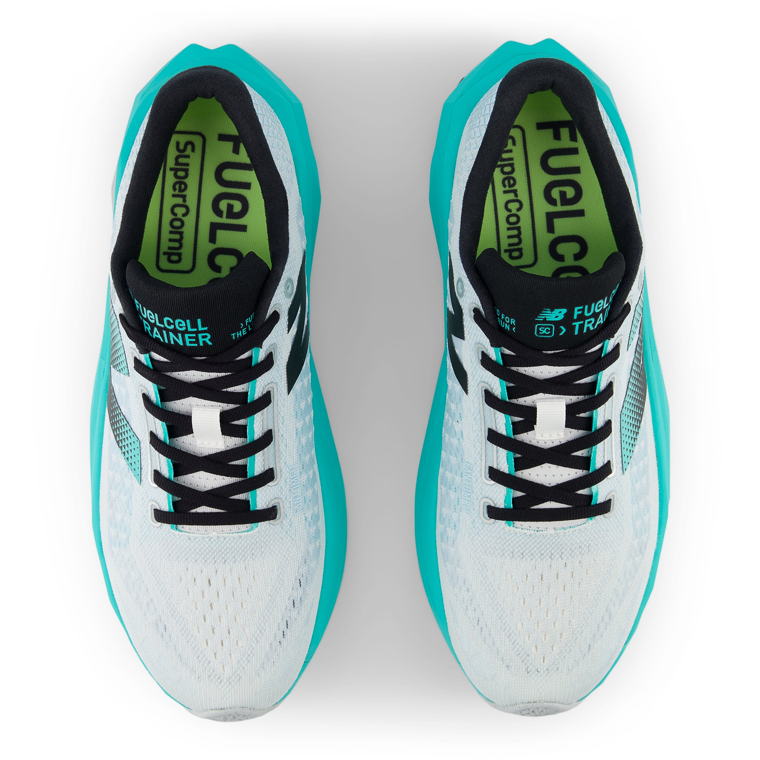 Men's FuelCell SuperComp Trainer v3 (LW - White/Cyber Jade) — TC