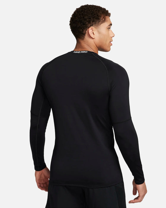 Men's Dri-FIT Slim Long-Sleeve Fitness Top (010 - Black/White)