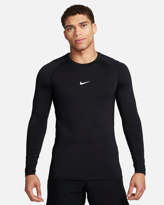 Men's Dri-FIT Slim Long-Sleeve Fitness Top (010 - Black/White)