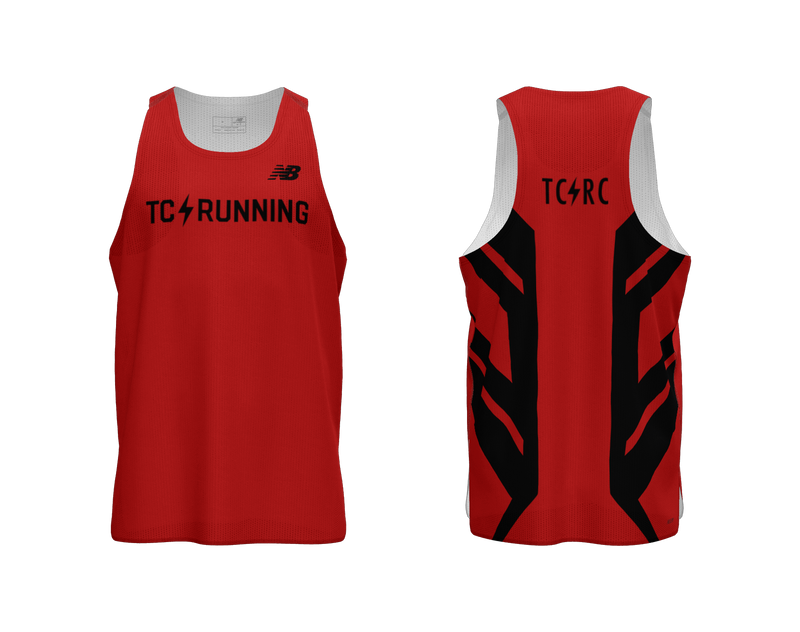 Men's TCRC Achieve Singlet (Red/Black)