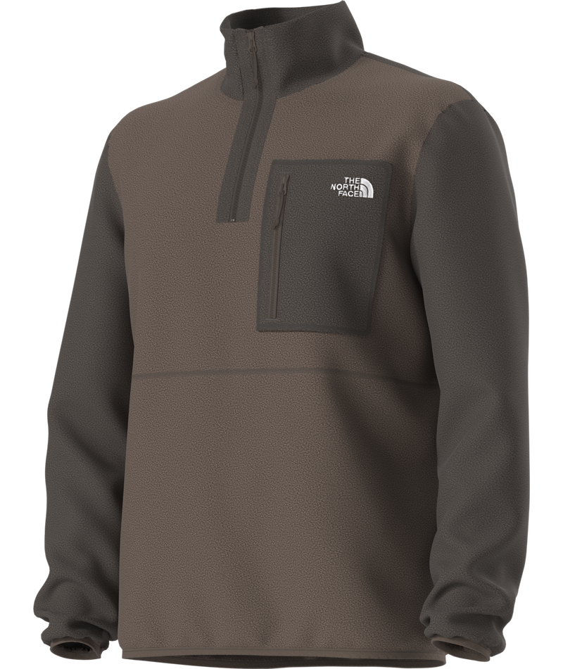 Men's Yumiori ¼ Zip - Dark Chestnut/Smokey Brown