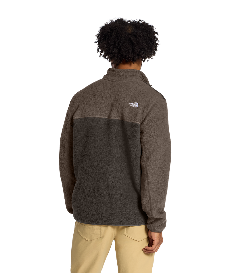 Men's Yumiori ¼ Zip - Dark Chestnut/Smokey Brown