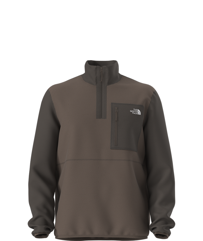 Men's Yumiori ¼ Zip - Dark Chestnut/Smokey Brown