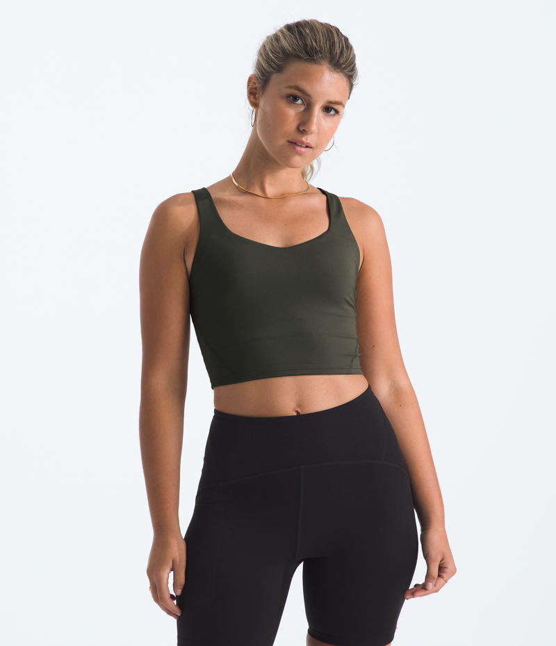 Women's Jaida Long Line Bra (21L - New Taupe Green)