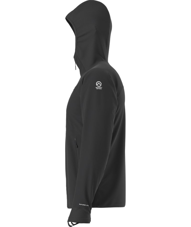 Men's Summit Series FUTUREFLEECE™ Overlay Hoodie - TNF Black