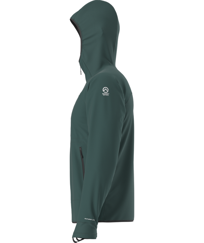 Men's Summit Series FUTUREFLEECE™ Overlay Hoodie - Pacific Teal