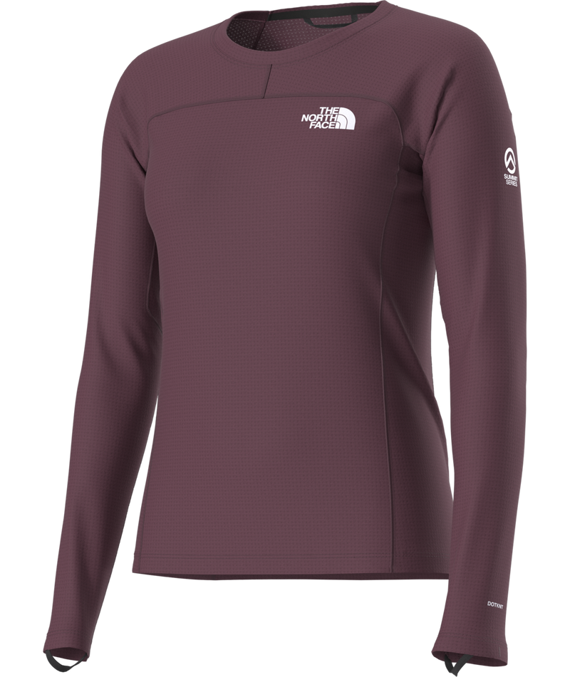 Women's Summit Series Pro Baselayer Crew - Burgundy Crush