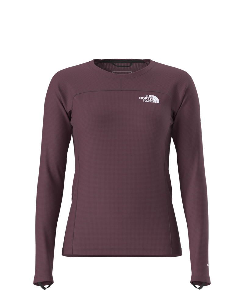 Women's Summit Series Pro Baselayer Crew - Burgundy Crush