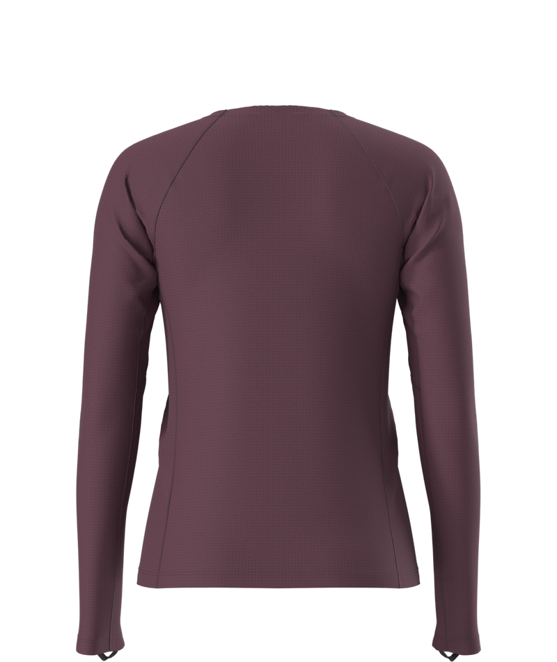 Women's Summit Series Pro Baselayer Crew - Burgundy Crush