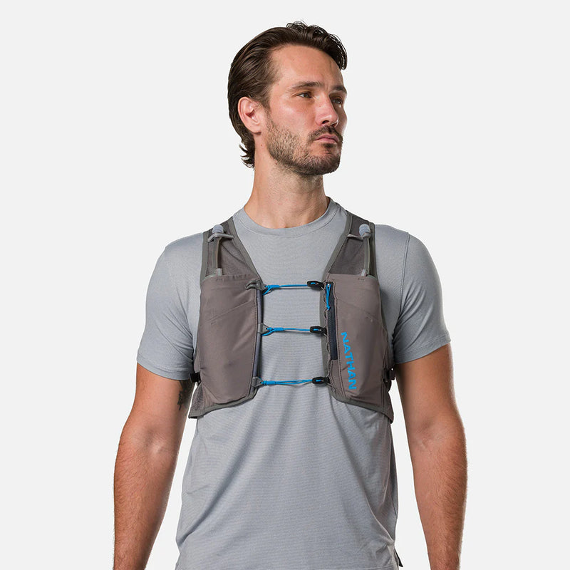 Pinnacle Breeze 4 Liter Hydration Race Vest (Charcoal/Electric)