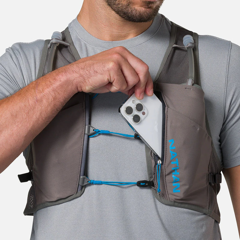 Pinnacle Breeze 4 Liter Hydration Race Vest (Charcoal/Electric)