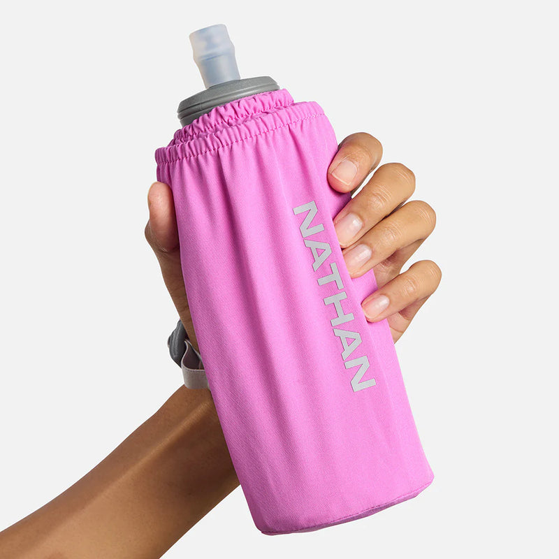 Pinnacle Soft Flask Insulated Handheld 18oz (Fuchsia/Reflective Silver)