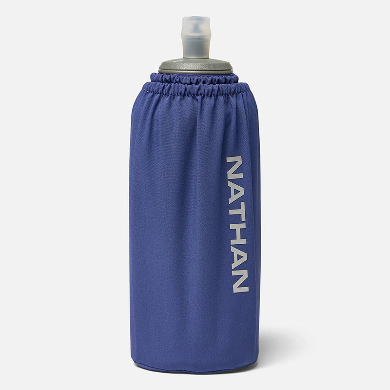 Pinnacle Soft Flask Insulated Handheld 18oz (Indigo/Reflective Silver)