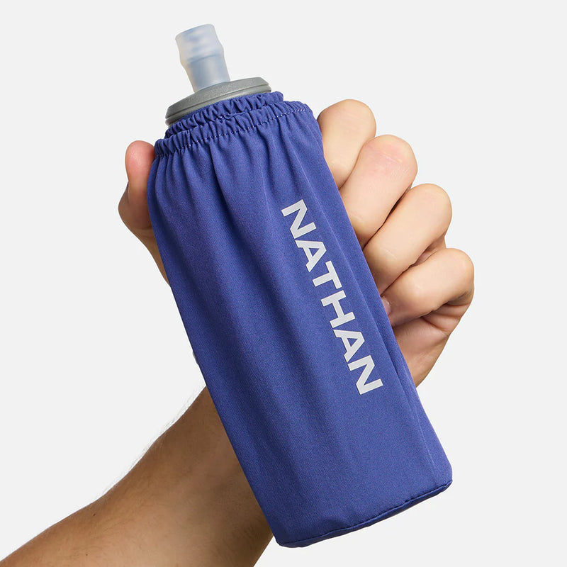 Pinnacle Soft Flask Insulated Handheld 18oz (Indigo/Reflective Silver)