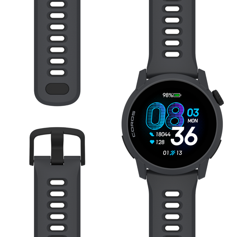 COROS PACE 4 GPS Sport Watch (Black/Silicone)