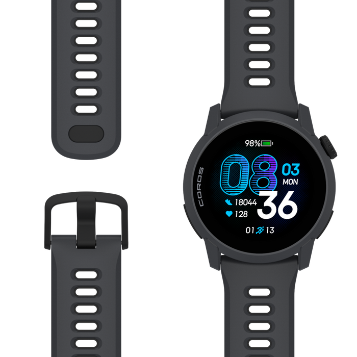 COROS PACE 4 GPS Sport Watch (Black/Silicone)