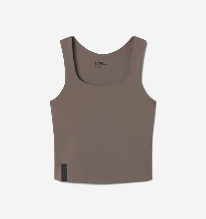 Women's Performa Fitted Tank (Dark Taupe)