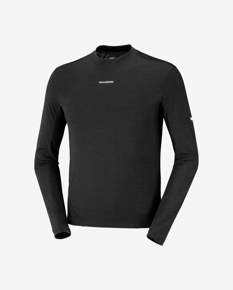 Men's Sense Merino LS Tee (Deep Black)