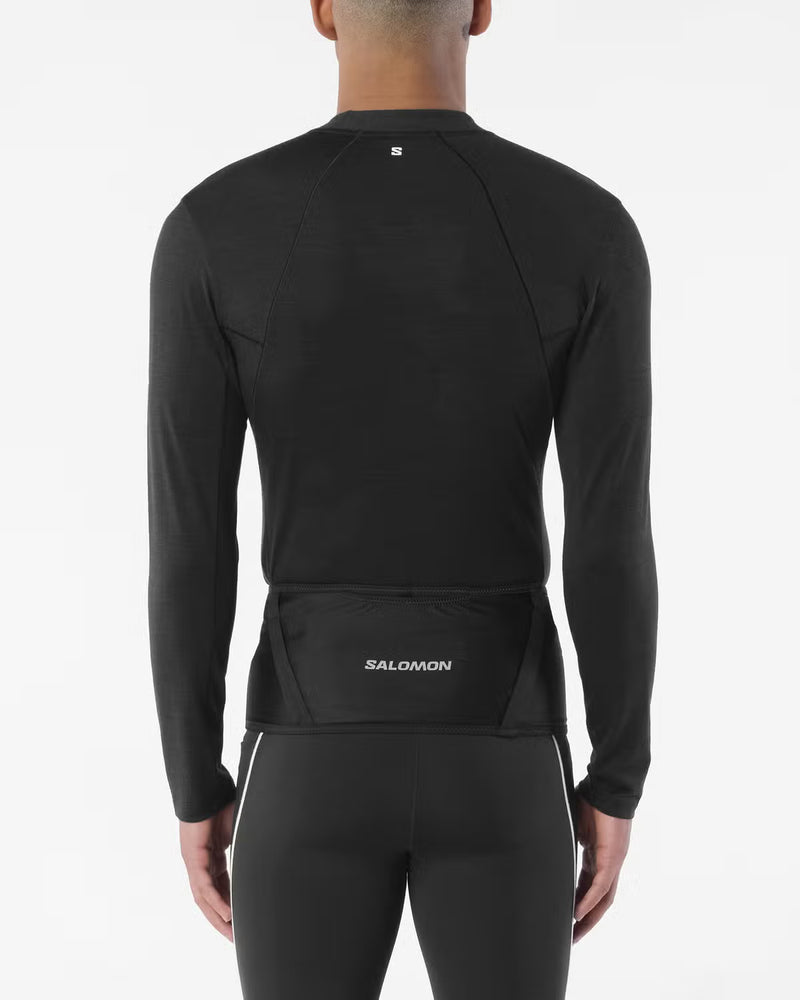 Men's Sense Merino LS Tee (Deep Black)