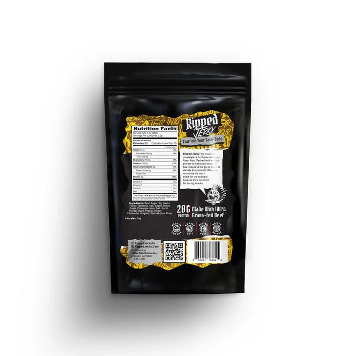 Ripped Jerky (Pineapple Express | Pineapple Teriyaki Beef Jerky)